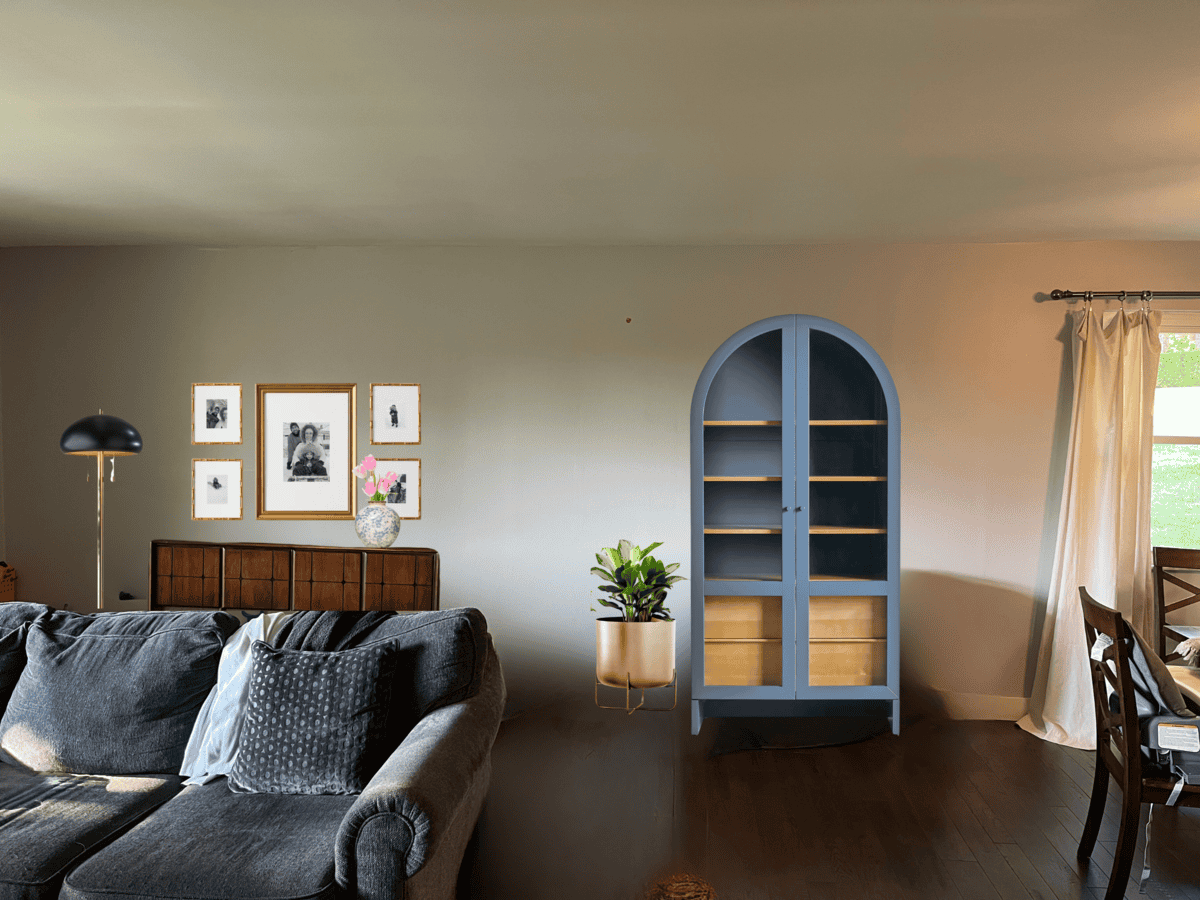 How to decorate a multi-functional space between a living room and dining room