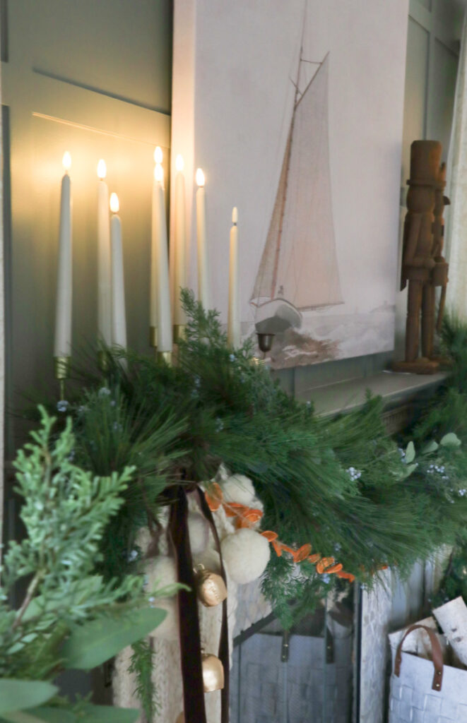 Coastal Christmas Mantel