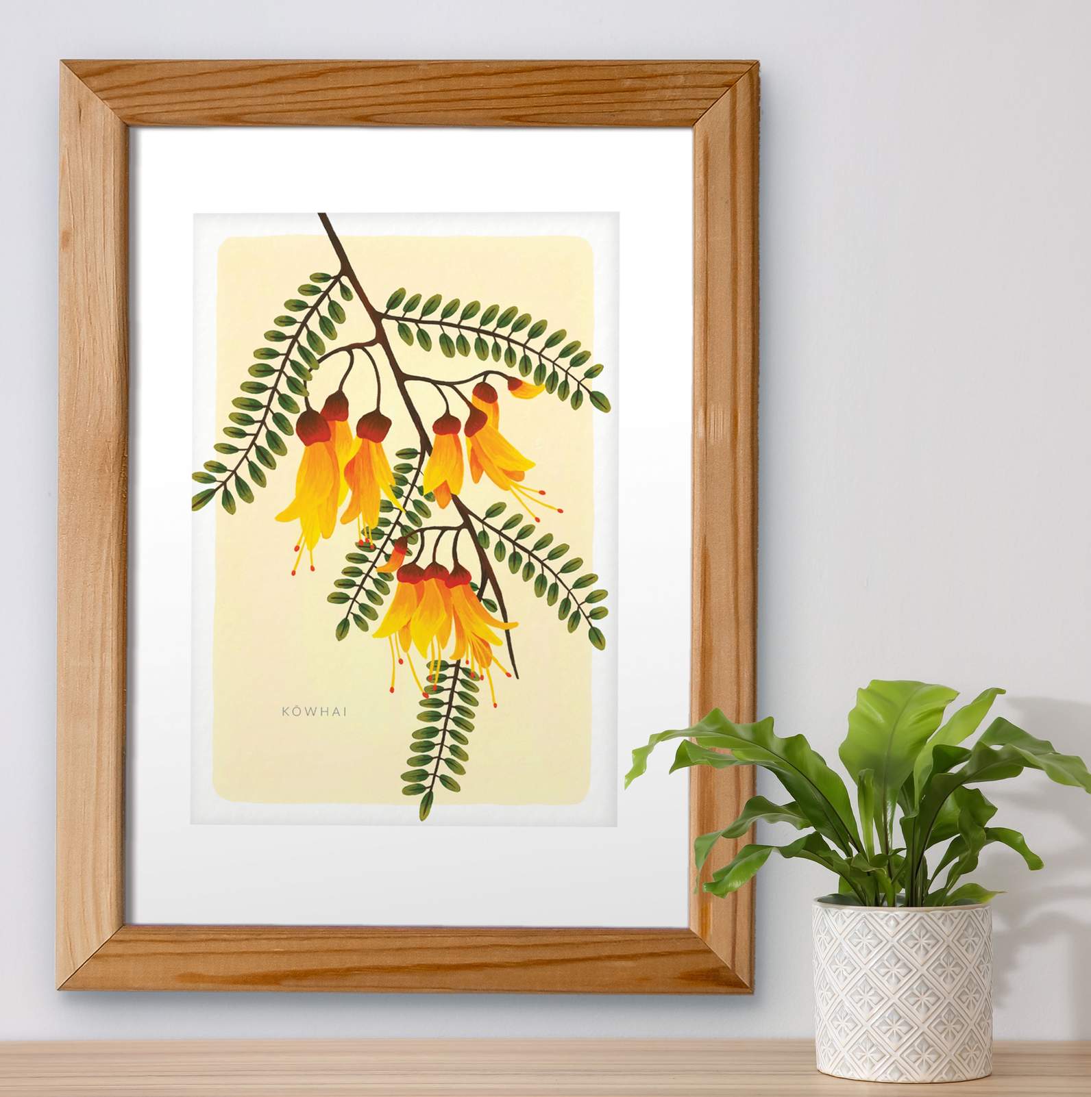 Kōwhai – Fine art print by Heysmartypants
