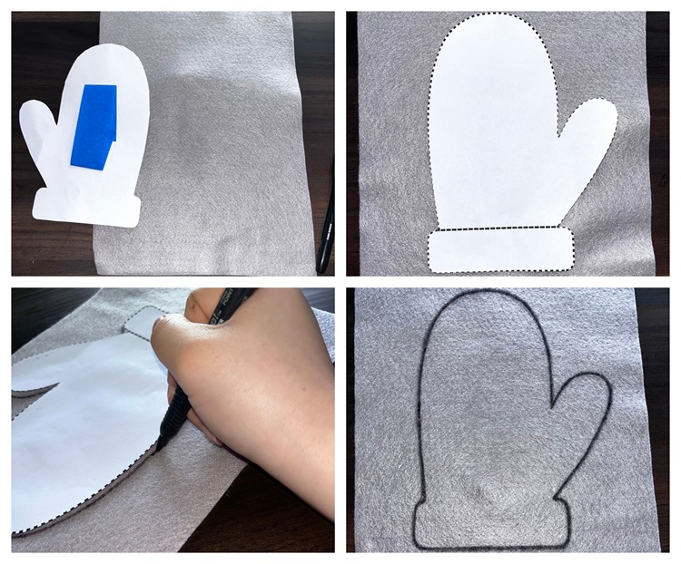 trace onto felt