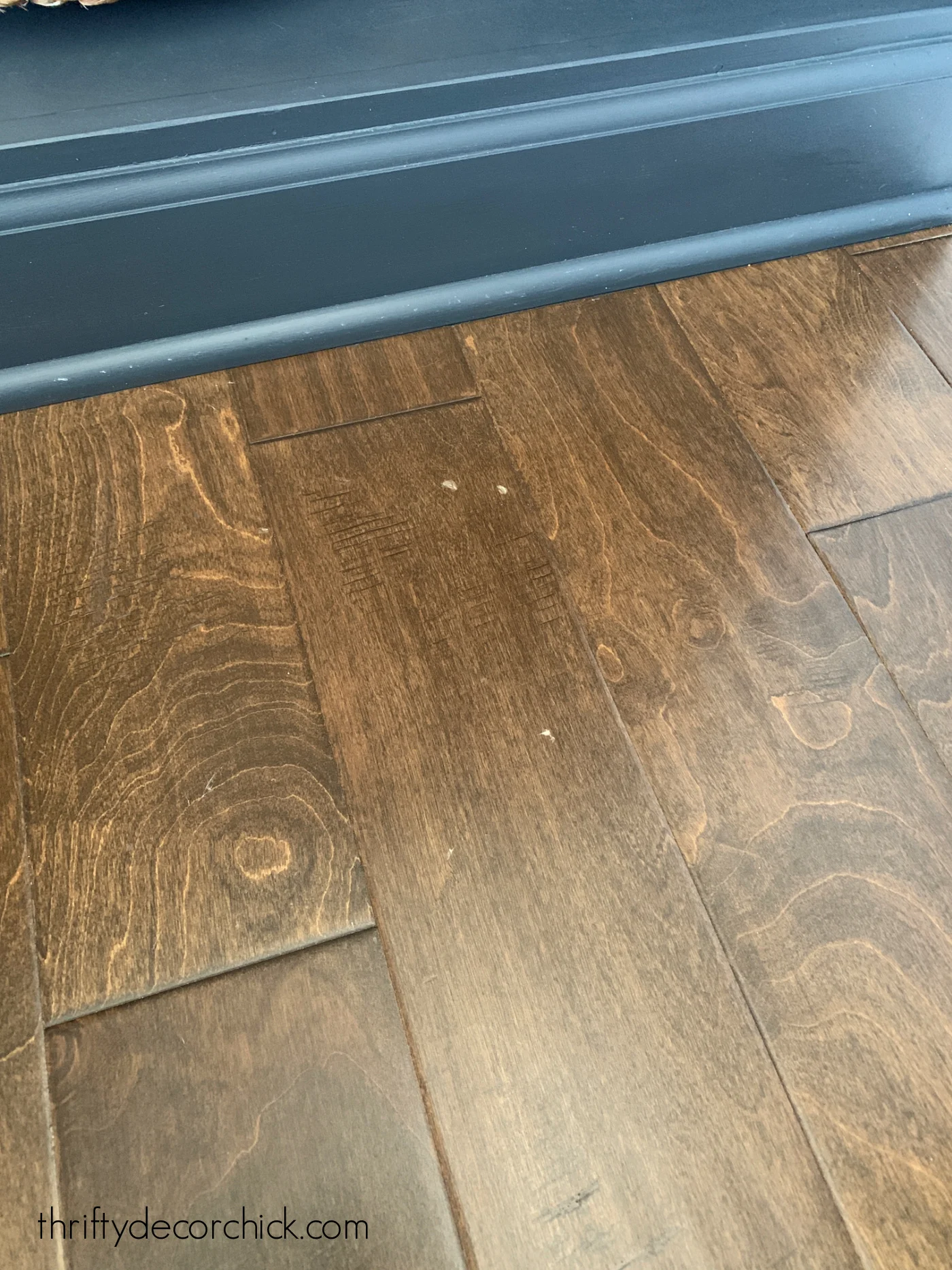 filling in hardwood nicks