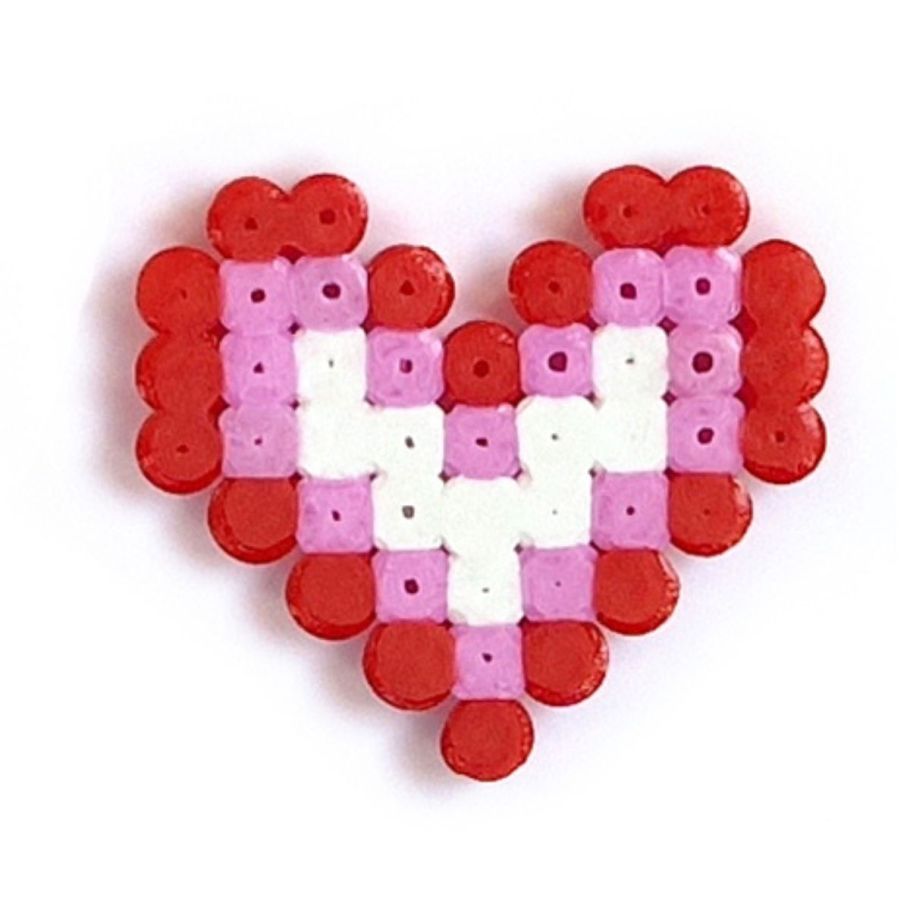 perler bead love heart 