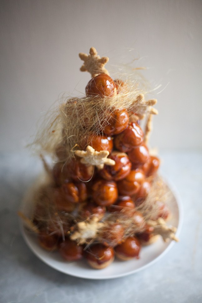 Christmas Croquembouche | ZoeBakes photo by Zoë François