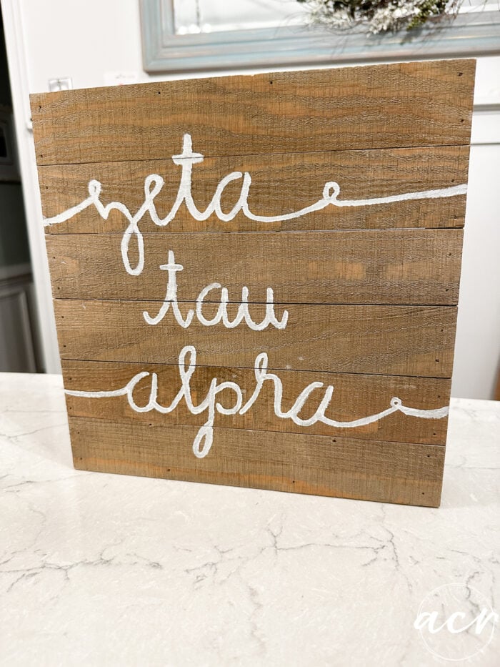 wood sign
