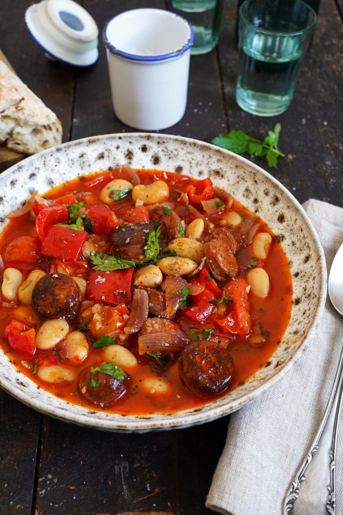 Suppe mit Chorizo & weißen Riesenbohnen | Bake to the roots