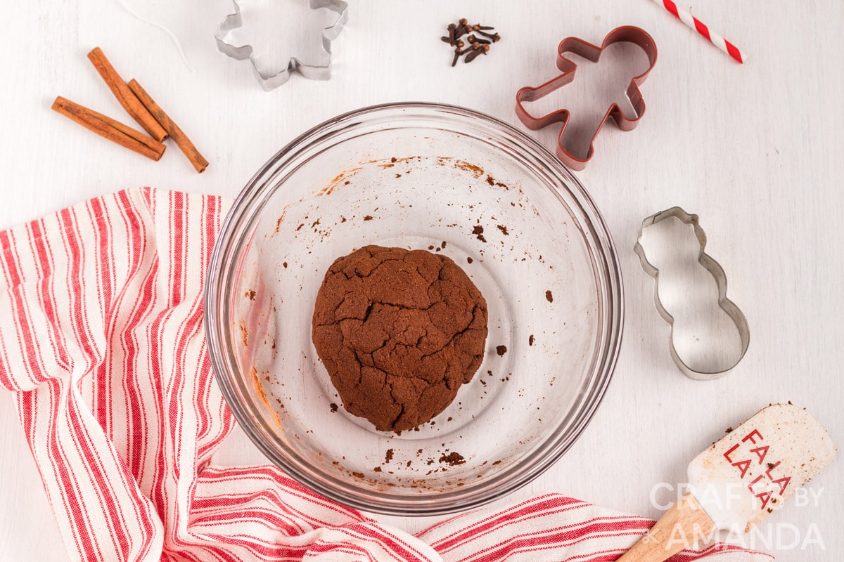 ball of cinnamon ornament dough