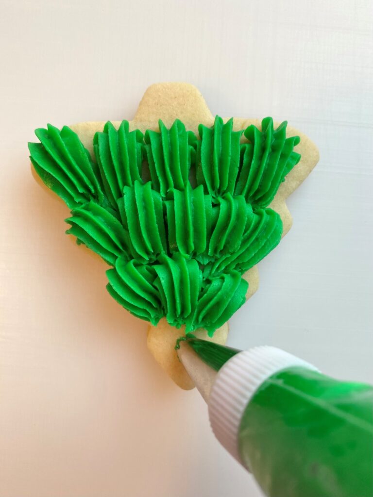sprinkle christmas tree sugar cookies