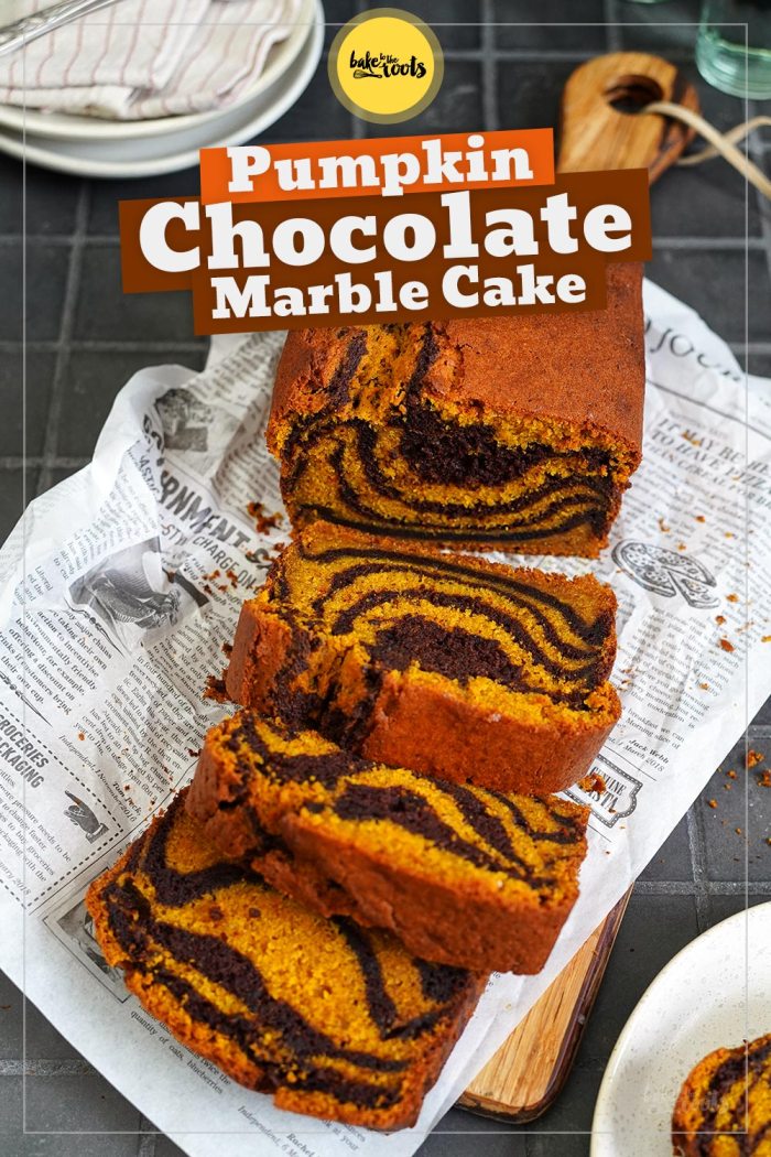 Pumpkin Chocolate Marble Cake (Tiger Cake) | Bake to the roots