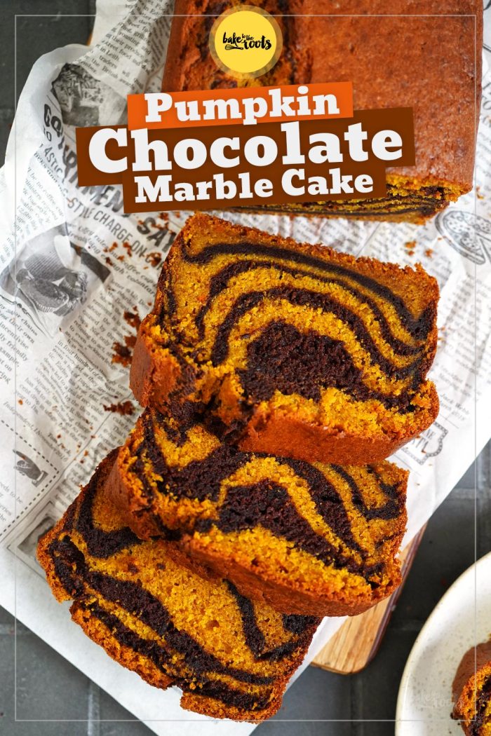 Pumpkin Chocolate Marble Cake (Tiger Cake) | Bake to the roots