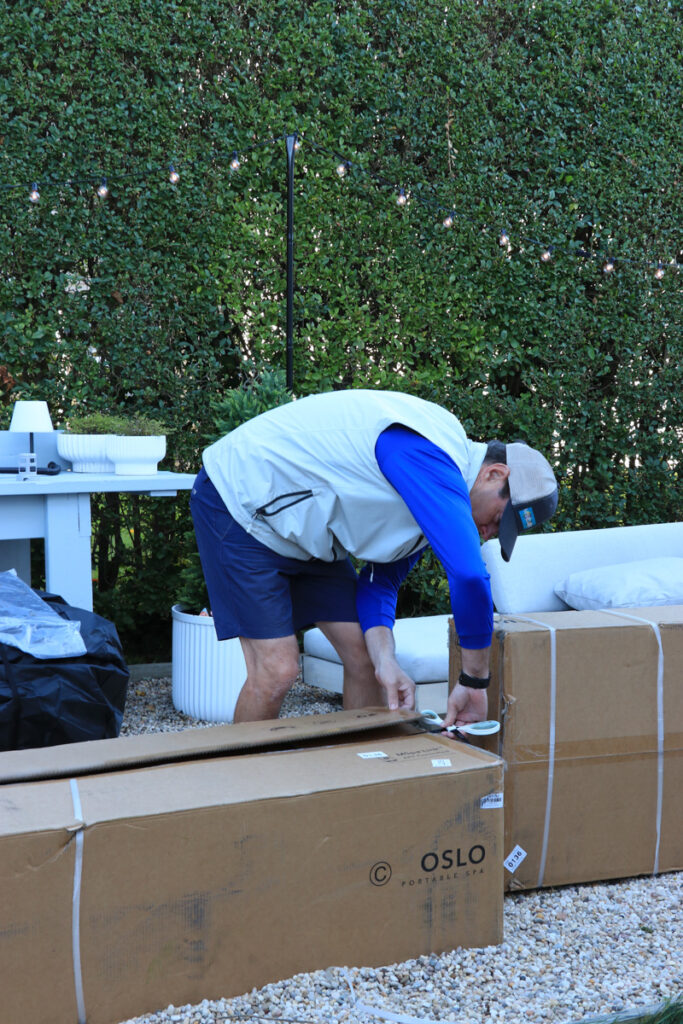 My New Portable Hot Tub the Oslo by Mspa. City Farmhouse by Jennifer O'Brien. Unboxing the Mspa