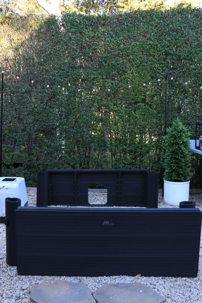 My New Portable Hot Tub the Oslo by Mspa. City Farmhouse by Jennifer O'Brien. Setting up the sleek, faux wood sides