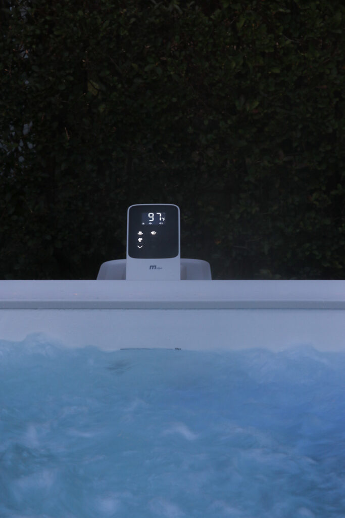My New Portable Hot Tub the Oslo by Mspa. City Farmhouse by Jennifer O'Brien.