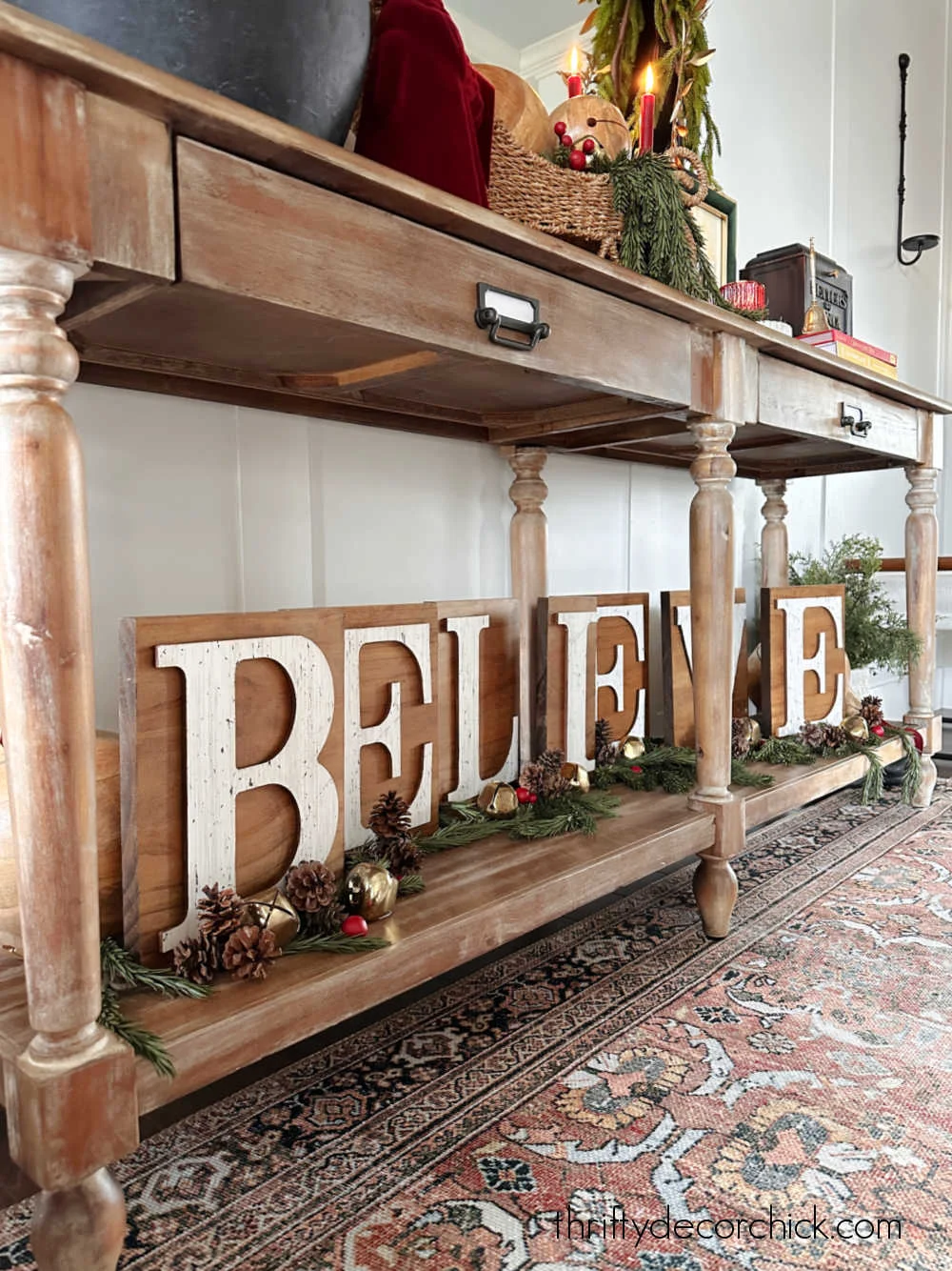 DIY "BELIEVE" wood art
