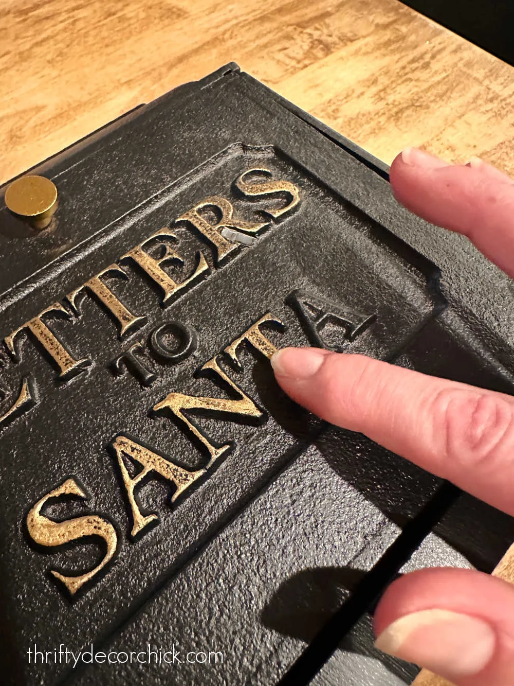 gold rub and buff on letters