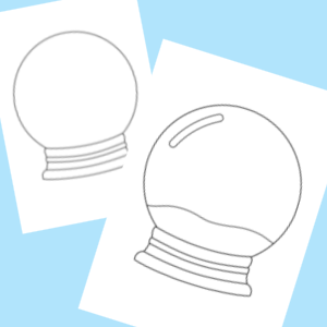 snow globe free templates 300