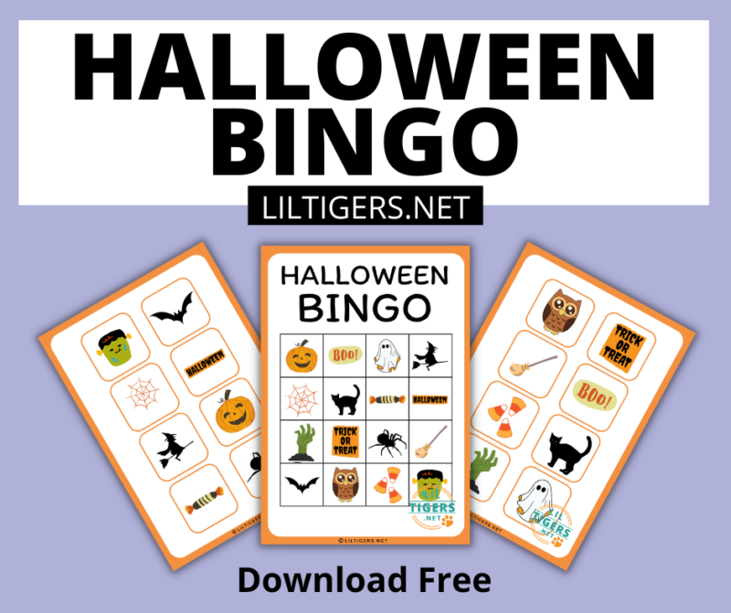 Halloween Bingo - Halloween activity for Kindergarten.