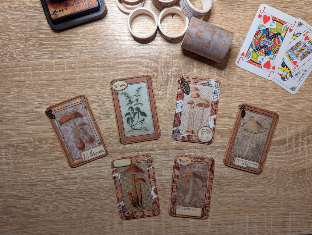 Playing card specimen cards