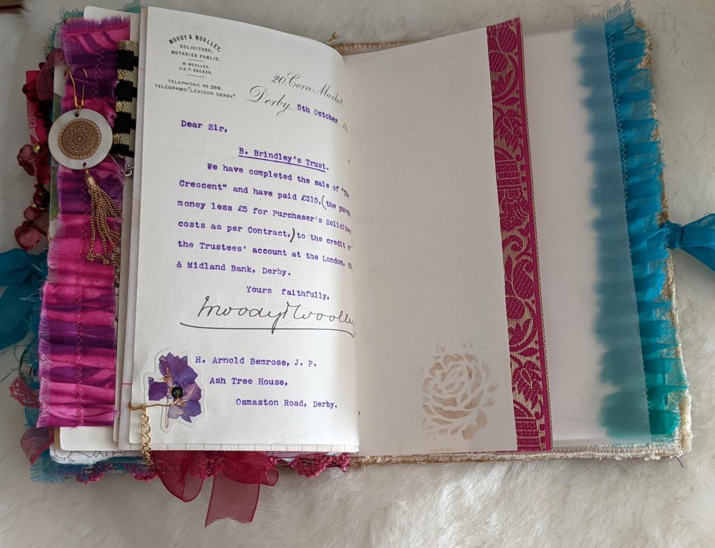 Junk journal ruffles