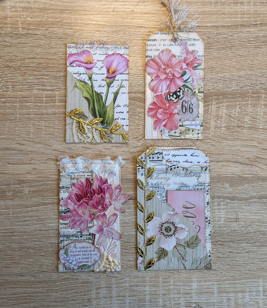Scrap buster junk journal tags