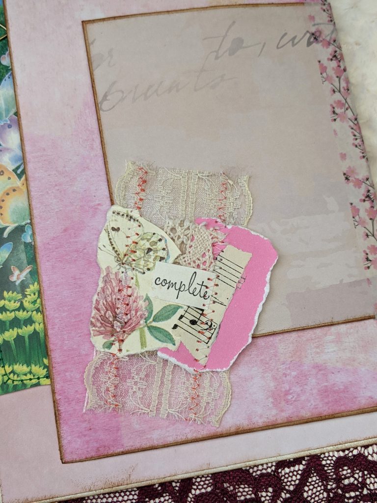 Junk journal snippet embellishment