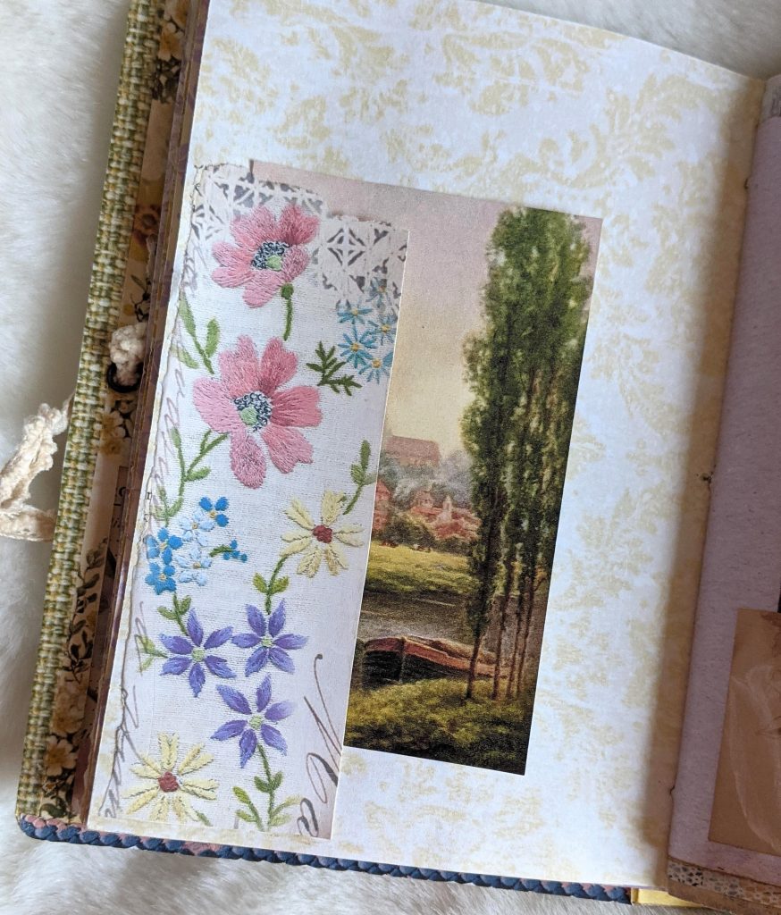 Junk journal tuck spot idea