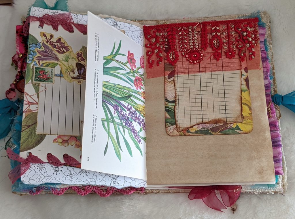 Junk journal tuck spot idea