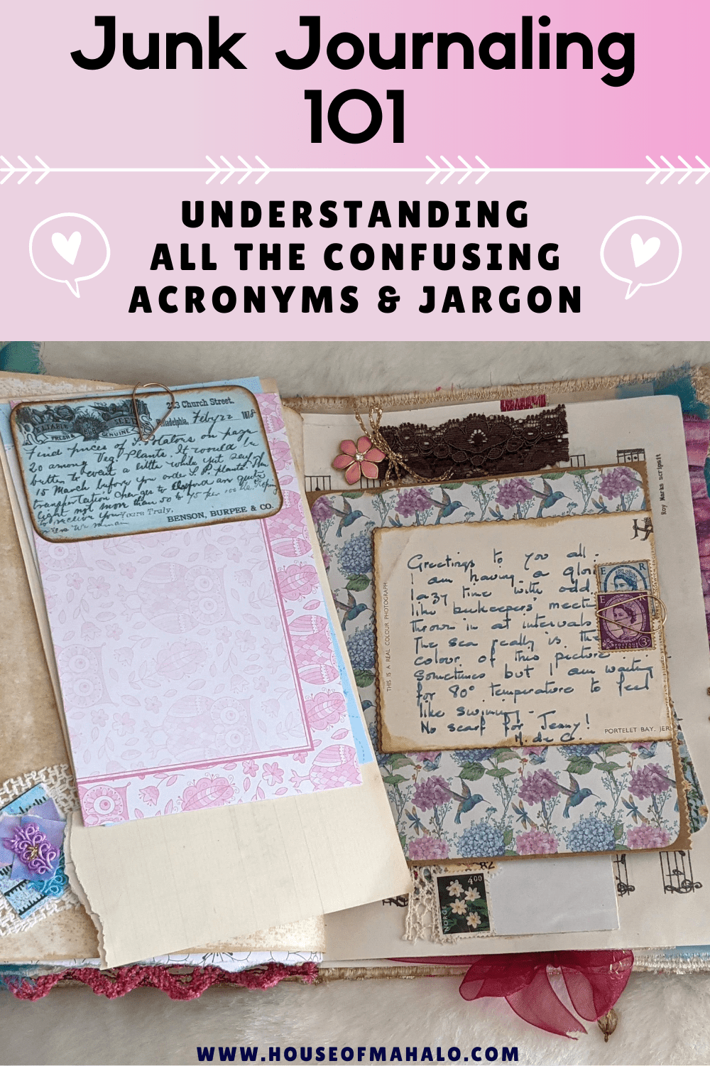 Junk Journal Definitions | A-Z Junk Journal Glossary For Beginners