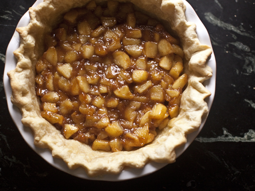 Caramelized Apples in Baked Pie Crust | ZoeBakes | Photo by Zoë François