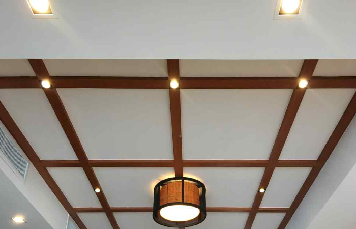 Indian Traditional Square PVC False Ceiling Designing