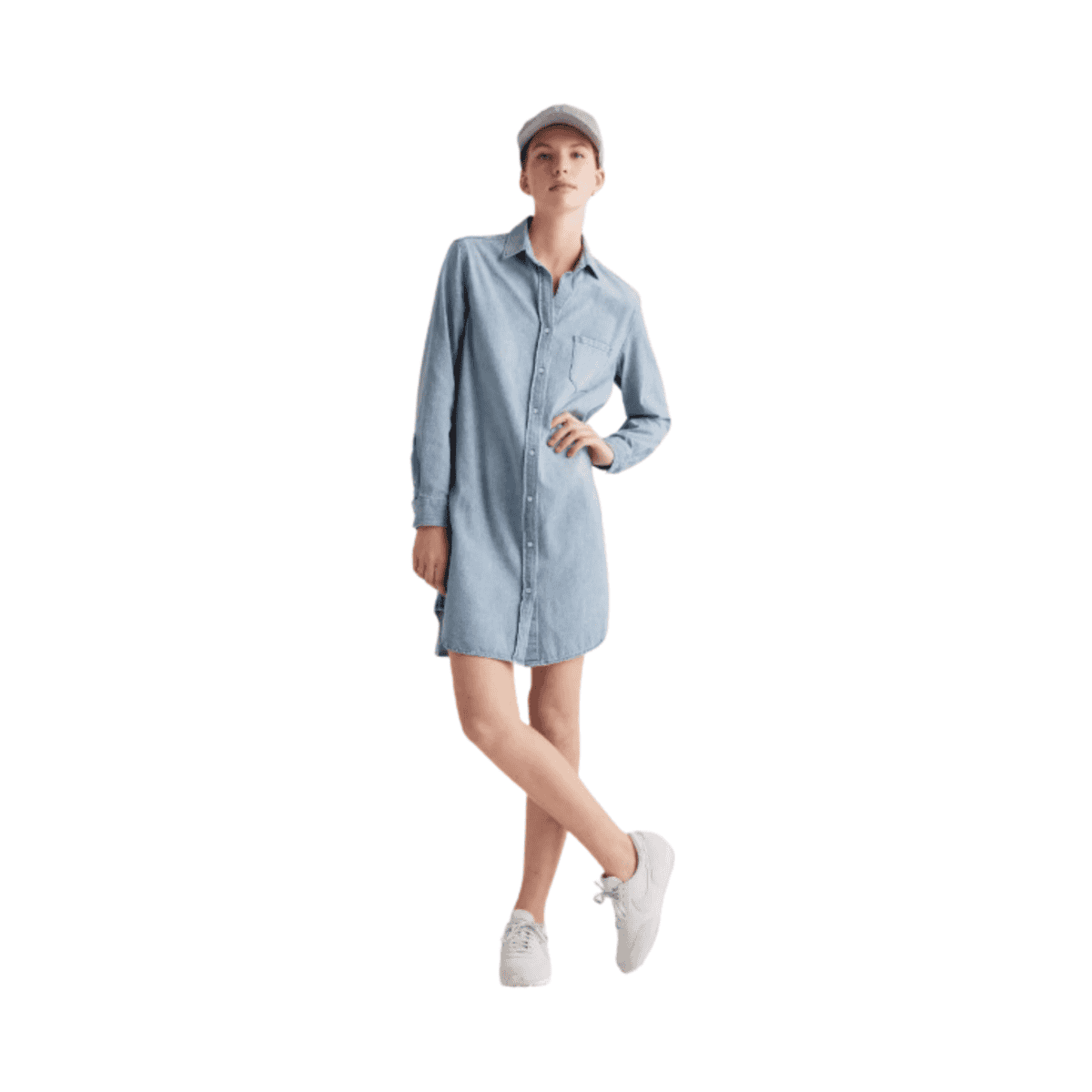 denim shirtdress