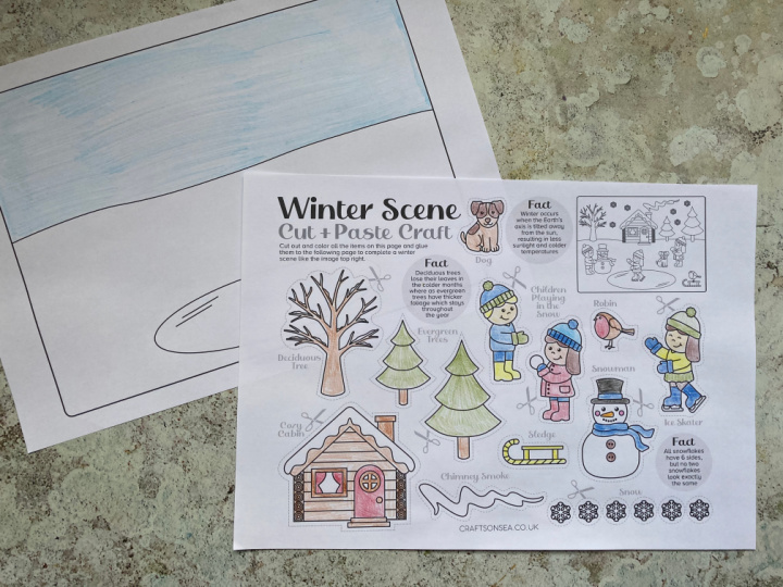 winter craft printable