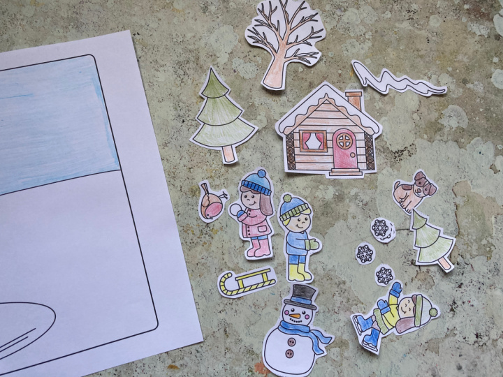 cut out winter craft