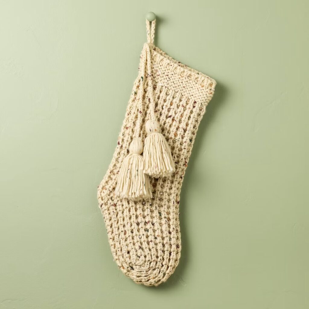 Cream Knit Stockings