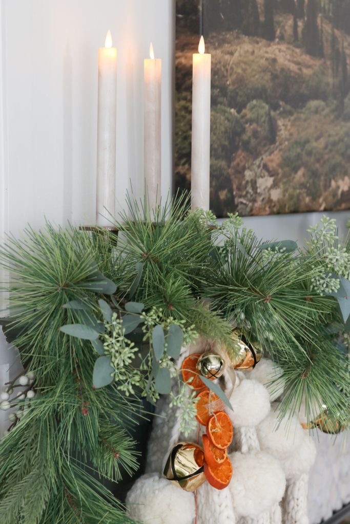 Dried Fruit Christmas Mantel
