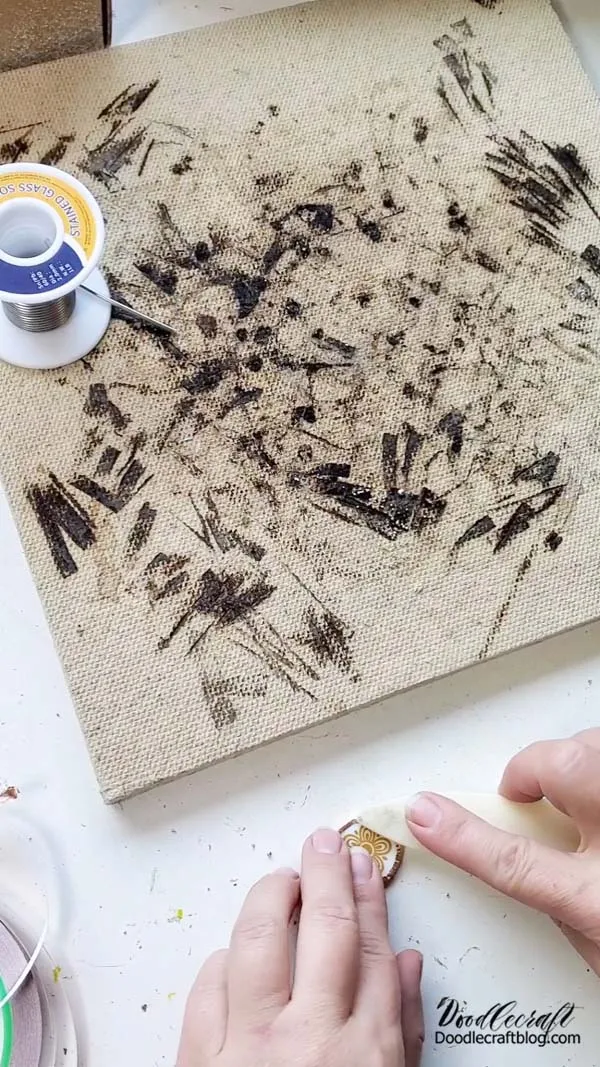 How to Make Corelle Plate Necklace Jewelry DIY! Then use a bone folder to burnish the copper foil, pressing it on all surfaces very firmly until it's all smooth, be sure to get the edges.