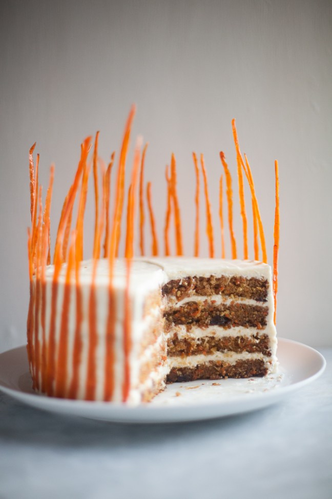 Ultimate Carrot Cake with Candied Carrot Peels | ZoëBakes | Zoë François