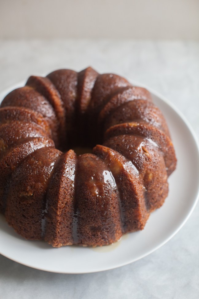 Apple Cake with Honey Cider Glaze