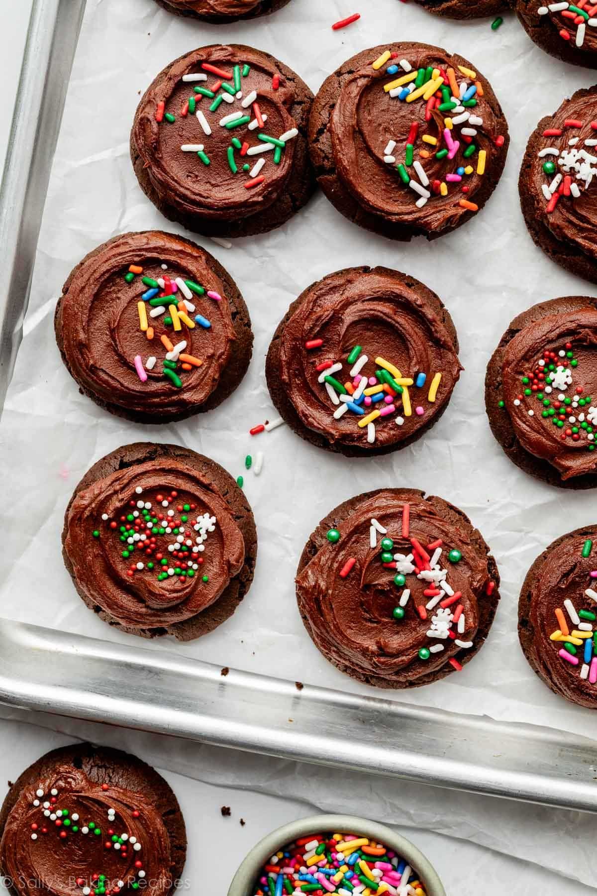 Chocolate Frosted Cookies – Sally’s Baking Addiction