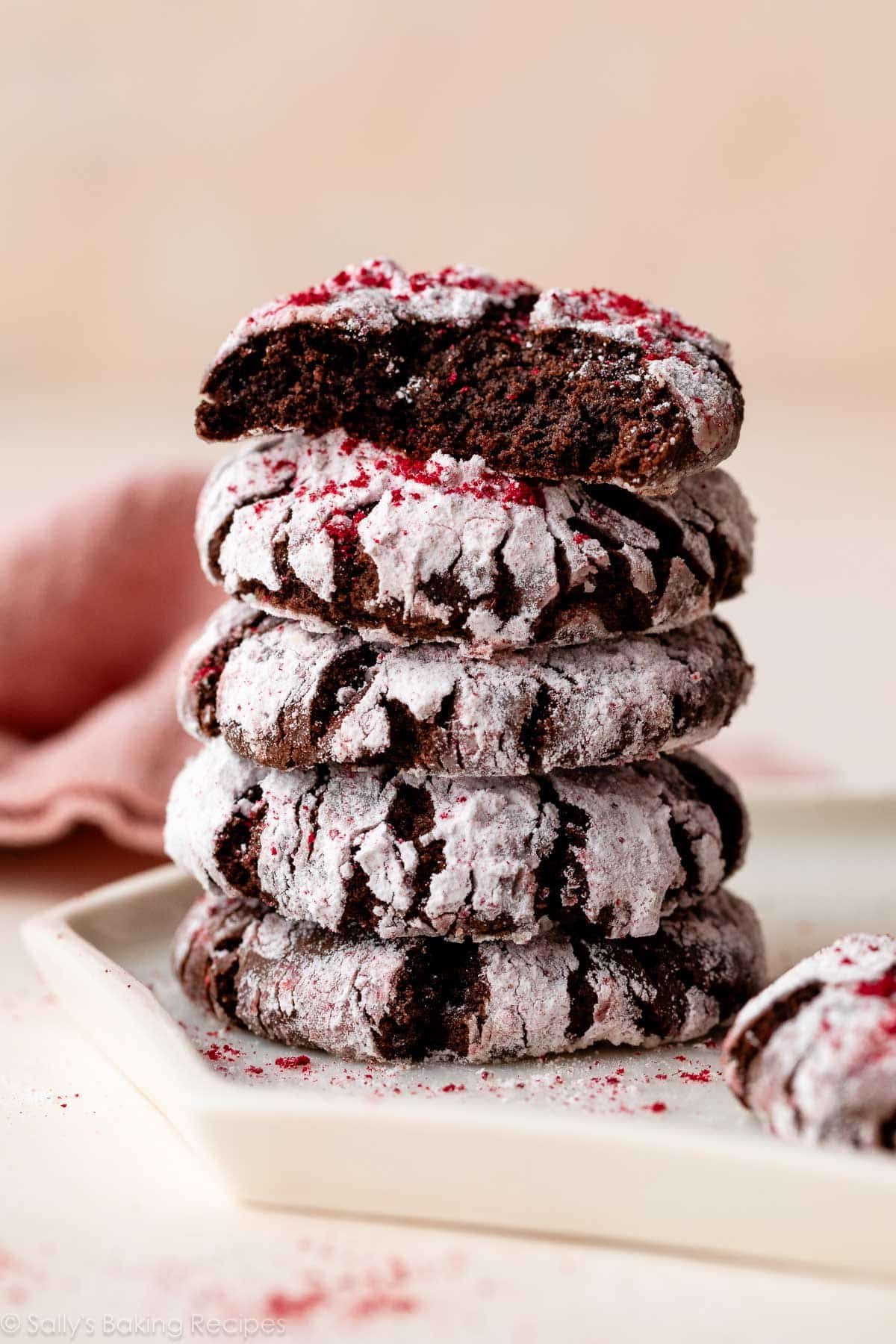 Chocolate Raspberry Crinkles – Sally’s Baking Addiction