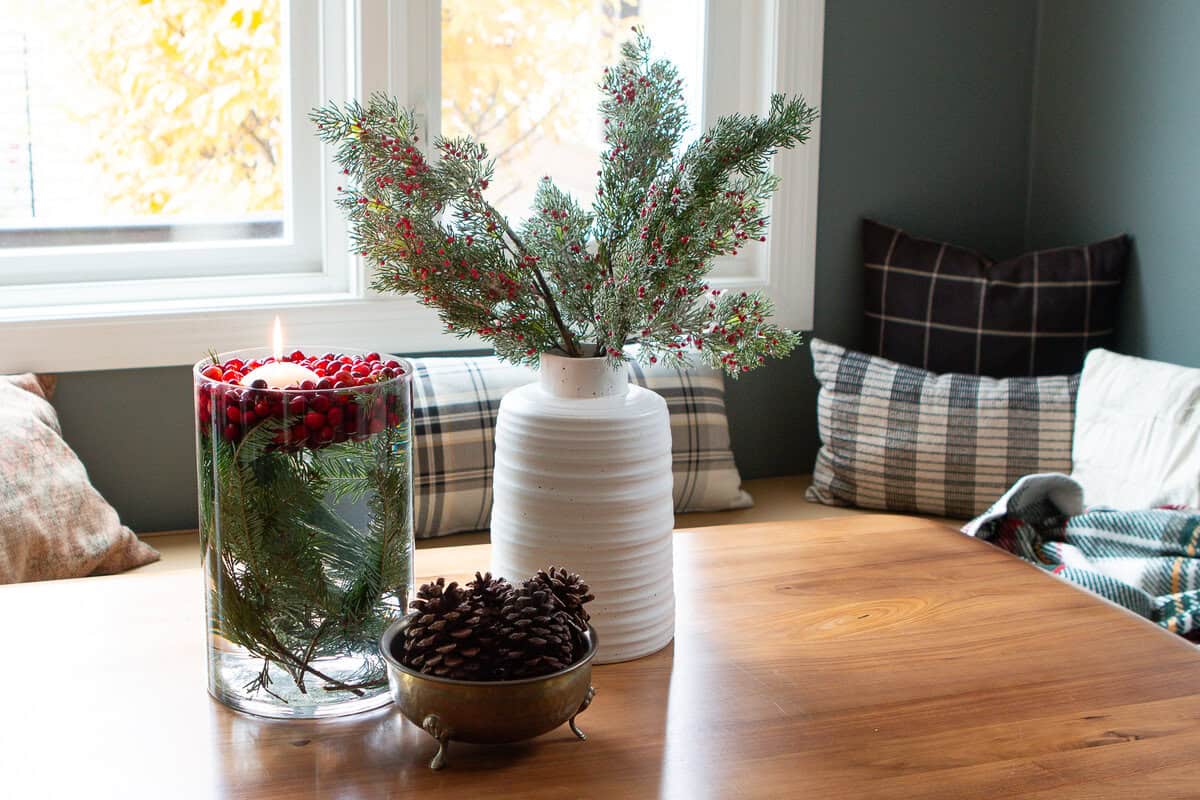 Cranberry Christmas Centerpiece For The Holidays (Cheap DIY)