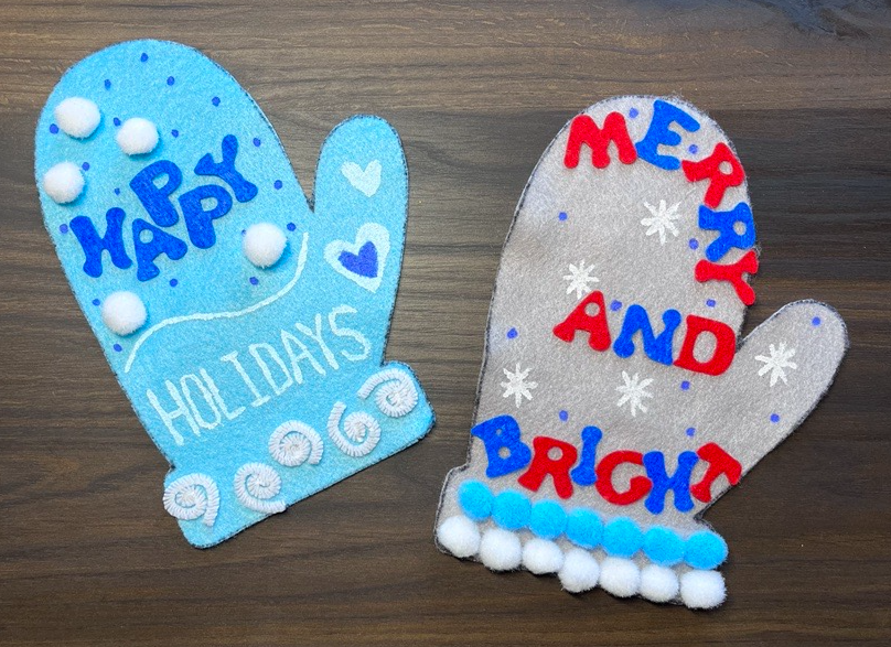 DIY mittens craft for kids