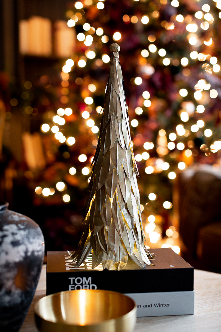 DIY Metal Tabletop Christmas Tree