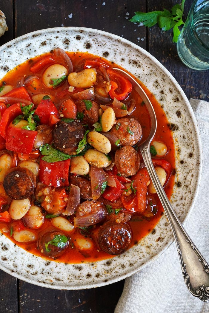 Easy Chorizo & White Bean Soup
