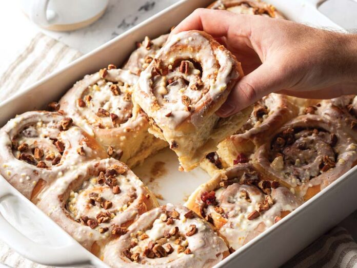 Five-Spice Cranberry-Pecan Rolls – Bake from Scratch
