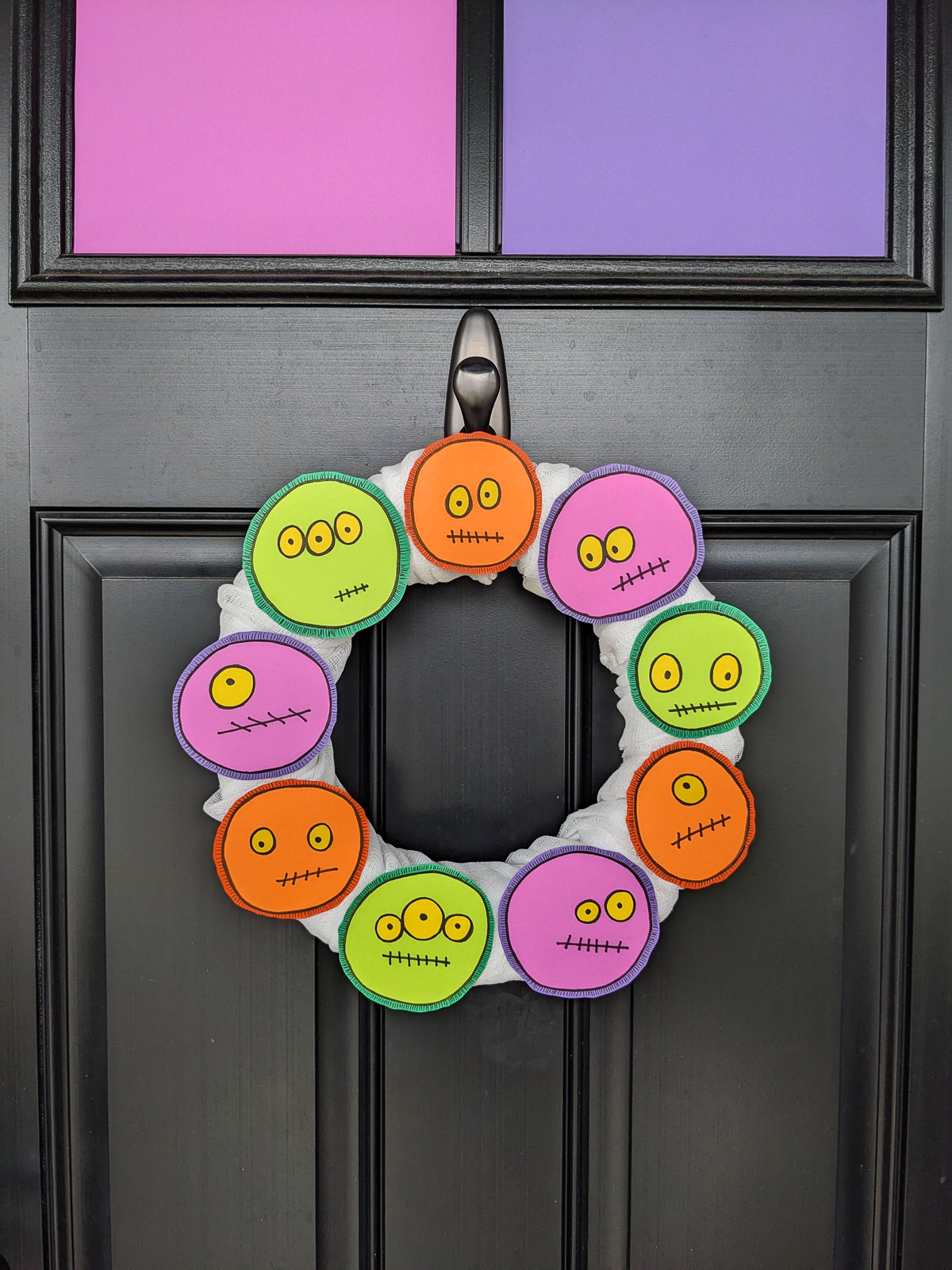 Halloween Monster Wreath DIY for Your Door