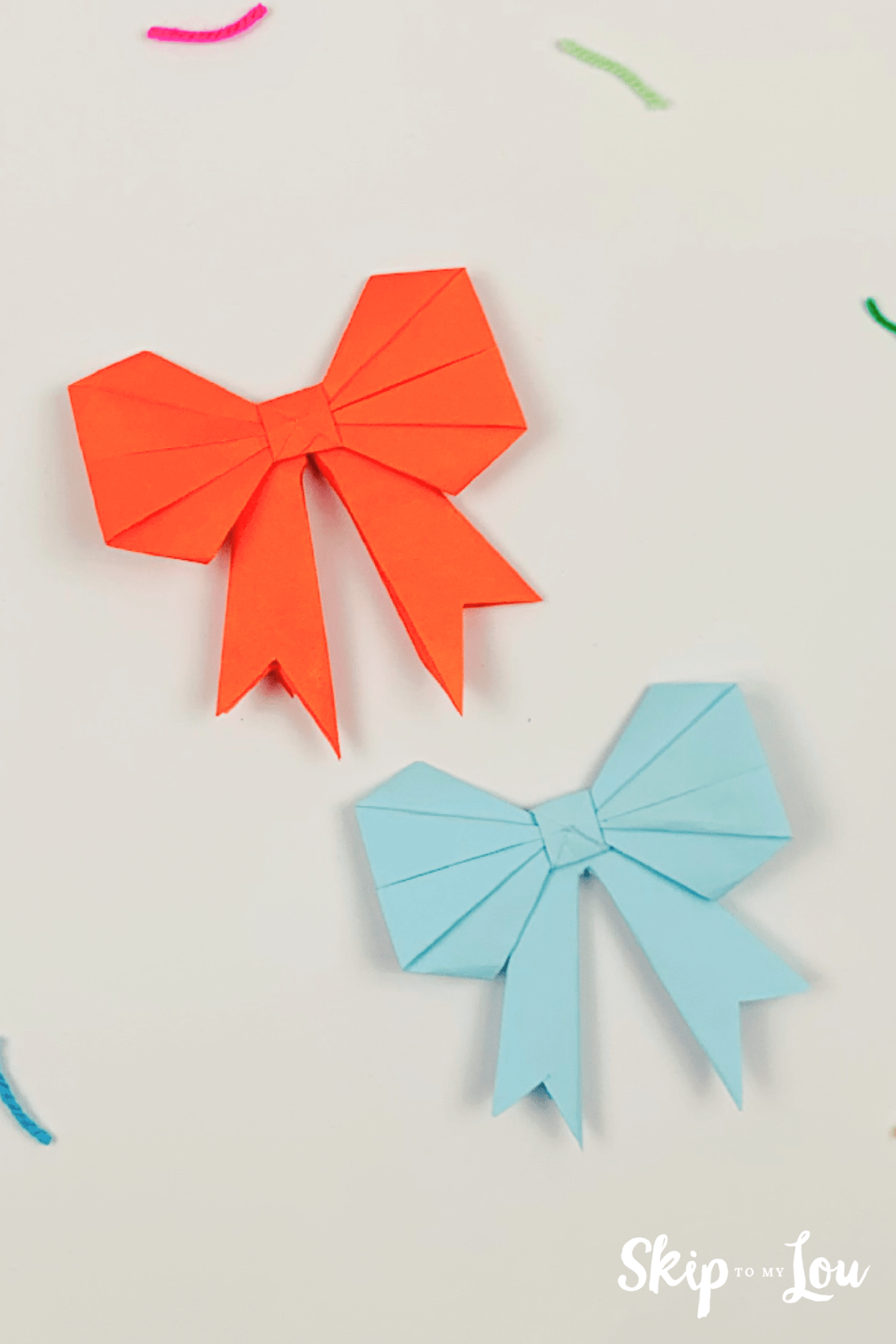 How To Fold An Origami Bow