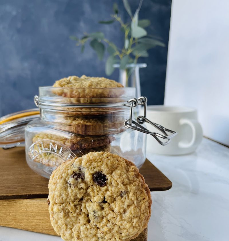 How To Make Boozy, Gooey, Raisin, Choc-chip, Oat Cookies