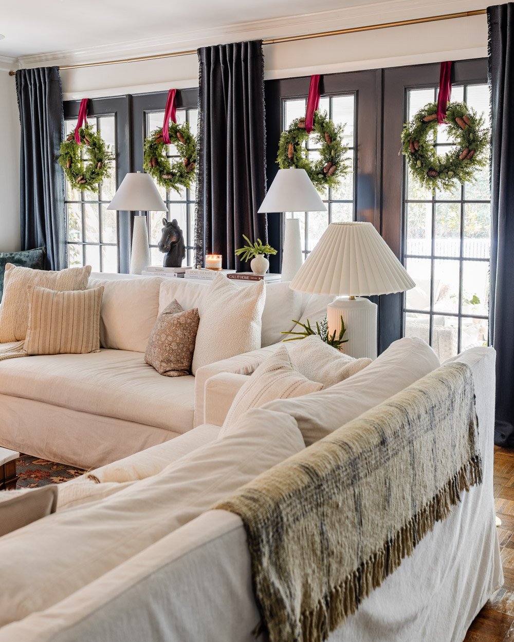 How to Hang Window Wreaths + Black Friday Decor Finds