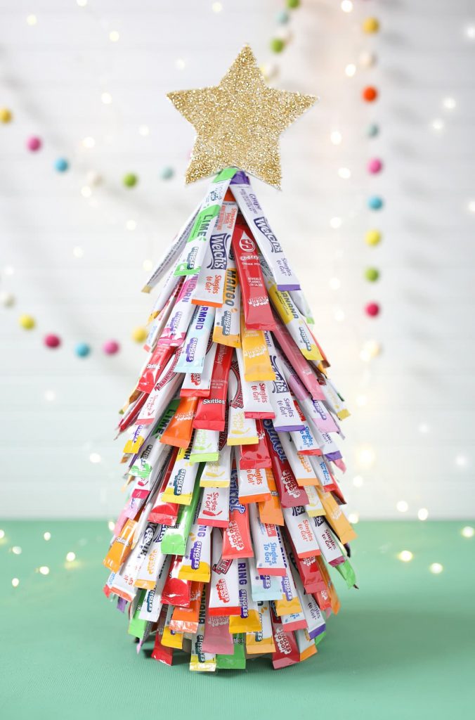 How to Make A Drink Packet Christmas Tree