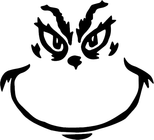 How to Make a Grinch Ornament (Easy DIY with Cricut) Grinch Face silhouette png file freebie free download